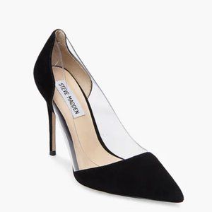 Steve Madden Black Suede Heels